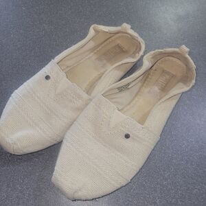 Mad LIVE Neutral Slip-On Canvas Flats